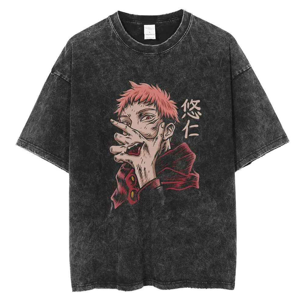 Vintage Washable T-Shirt - Streetwear Anime Graphic | Vintage Clothes