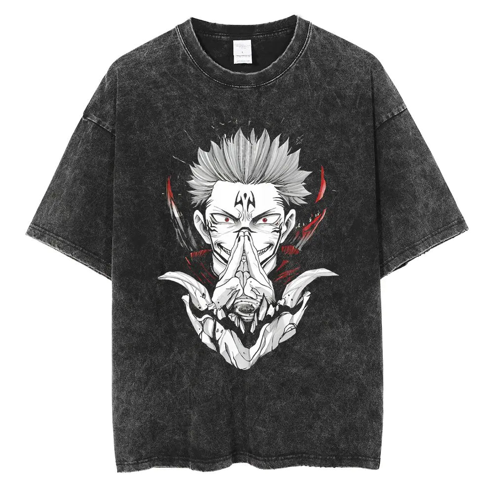 Vintage Washable T-Shirt - Streetwear Anime Graphic | Vintage Clothes