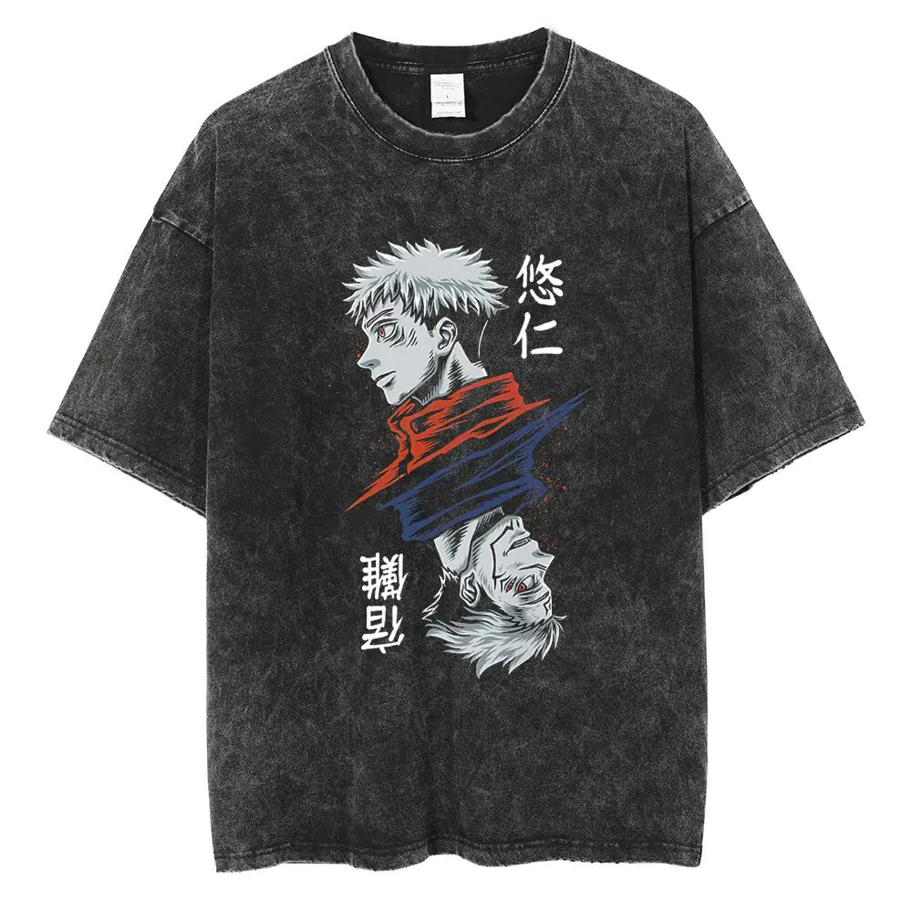 Vintage Washable T-Shirt - Streetwear Anime Graphic | Vintage Clothes